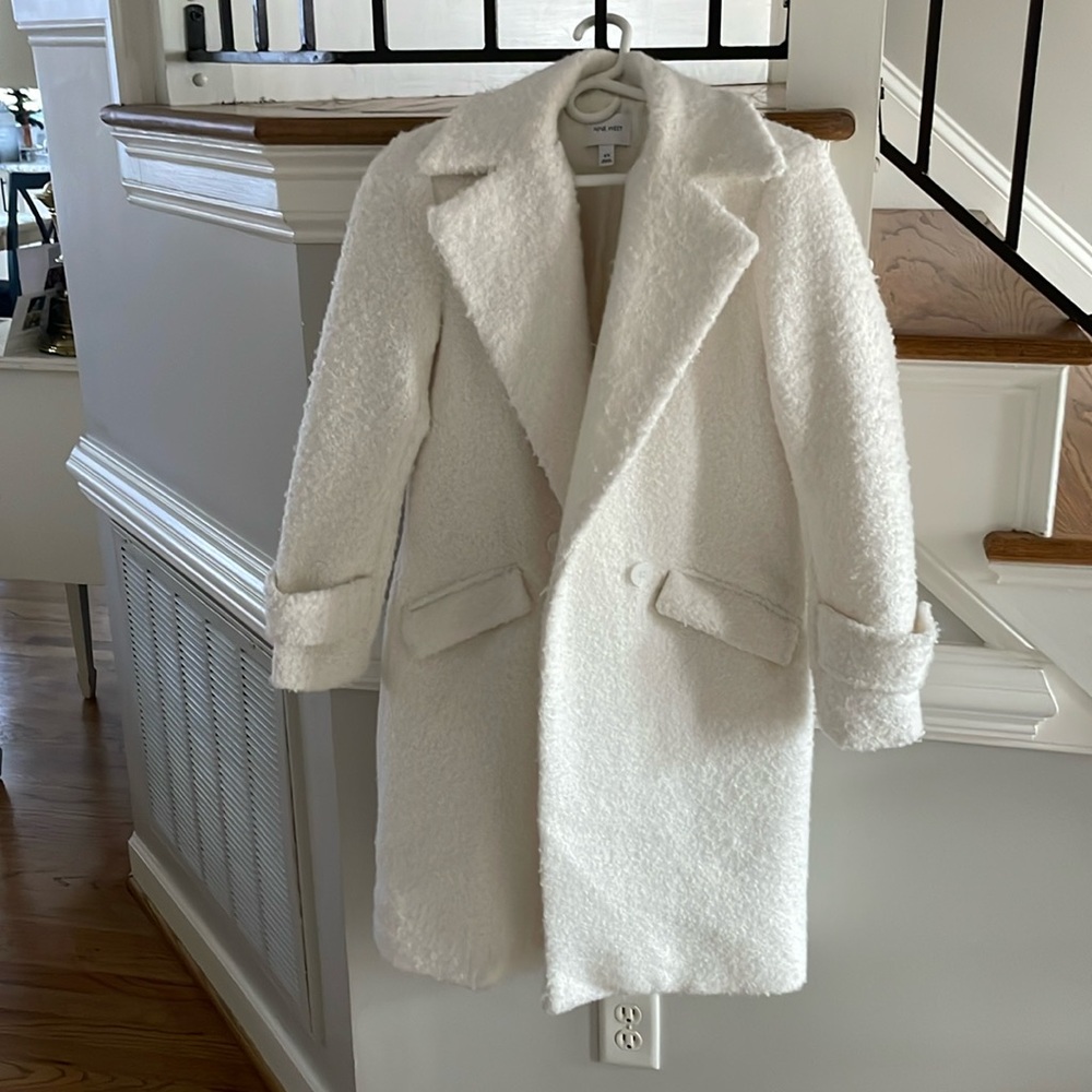 White Teddy Pea Coat